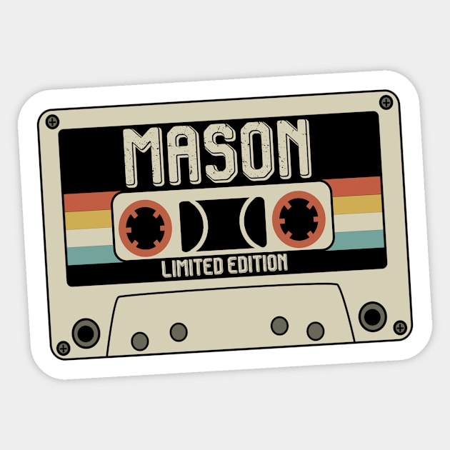 Mason - Limited Edition - Vintage Style Sticker by Debbie Art